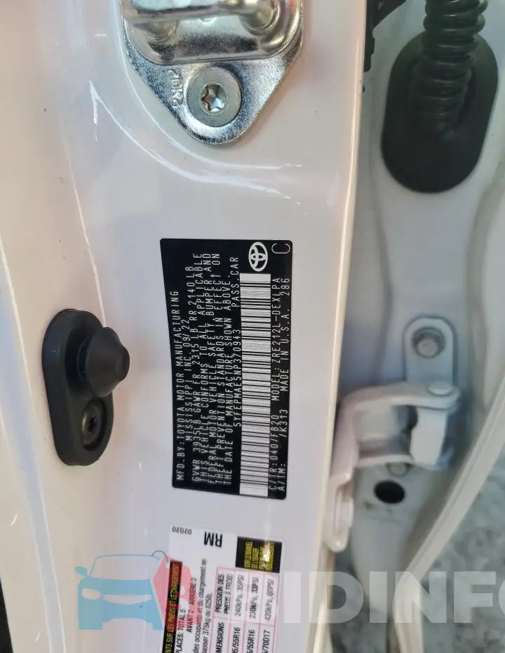 5YFEPMAE5NP370943 Photo# 12
