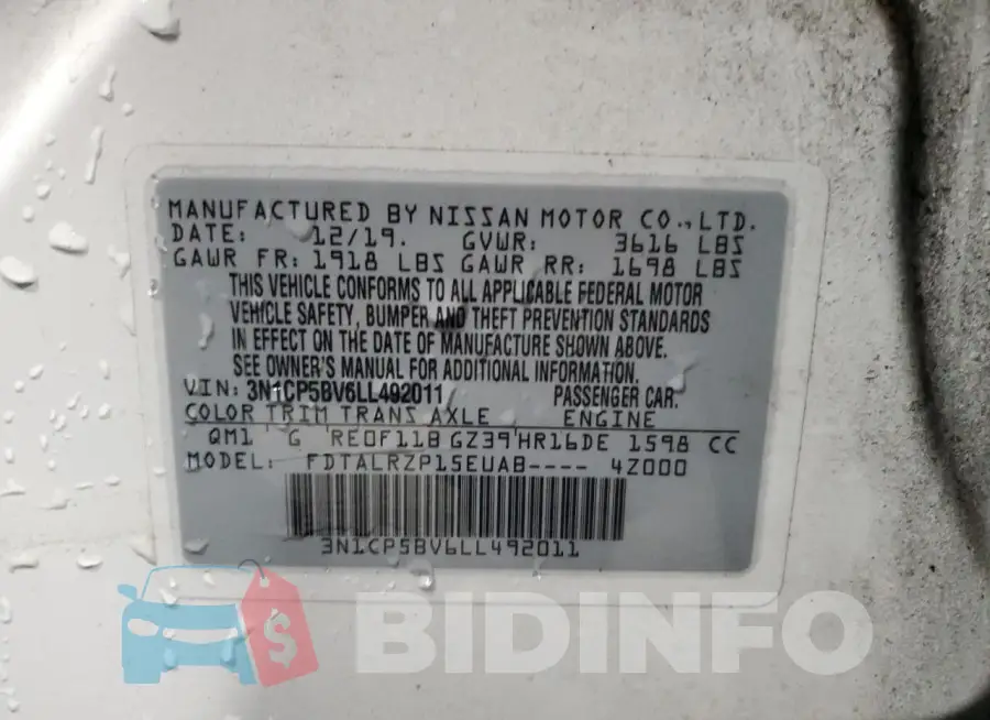 3N1CP5BV6LL492011 Photo# 14