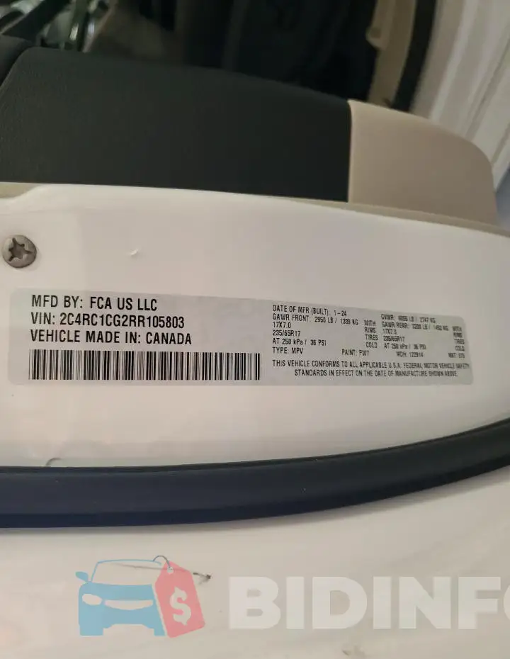 2C4RC1CG2RR105803 Photo# 13
