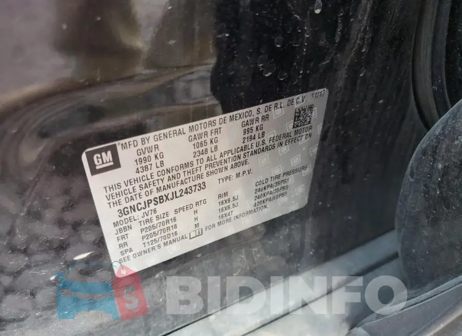 3GNCJPSBXJL243733 Photo# 12