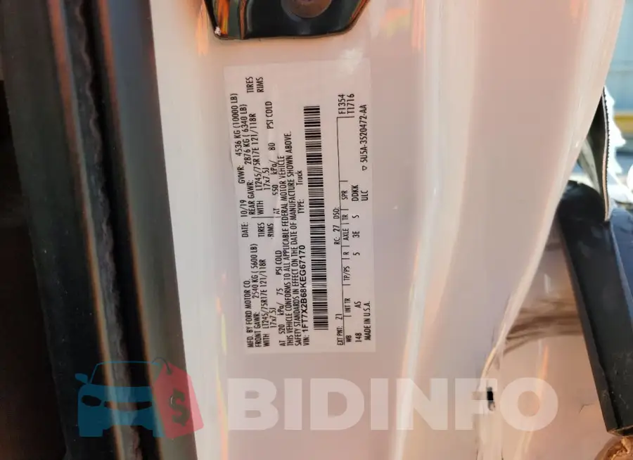 1FT7X2B68KEG67170 Photo# 12