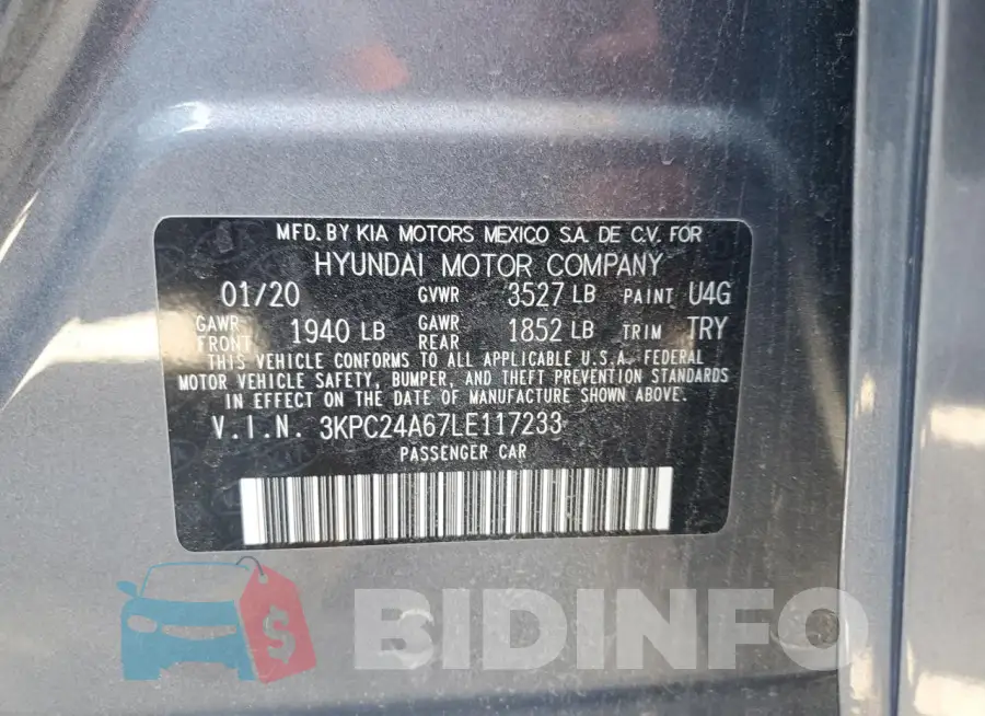 3KPC24A67LE117233 Photo# 13
