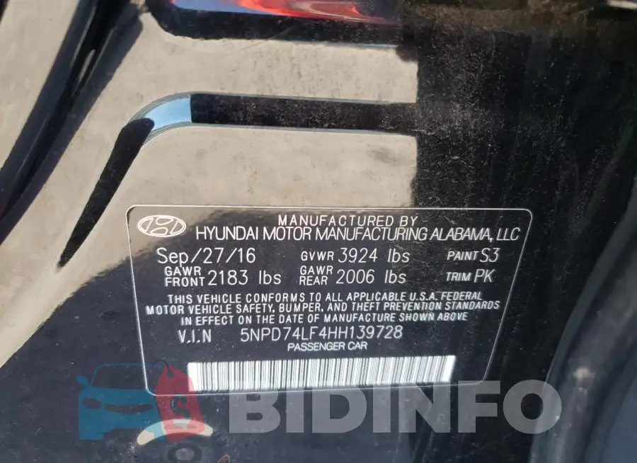 5NPD74LF4HH139728 Photo# 12