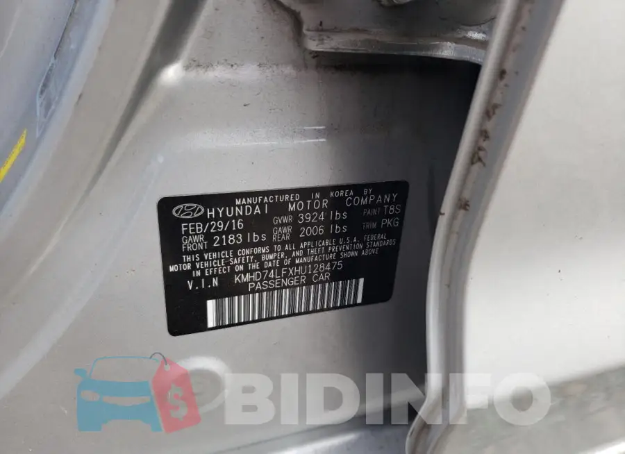 KMHD74LFXHU128475 Photo# 12