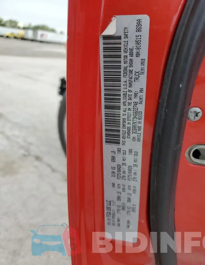 3C6RR7KT3HG622748 Photo# 13