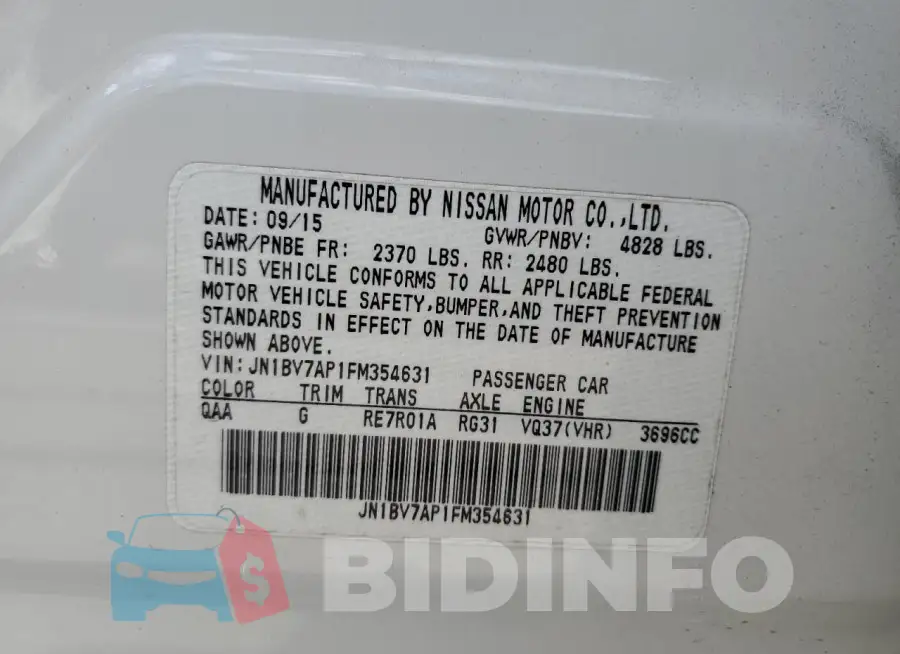 JN1BV7AP1FM354631 Photo# 12