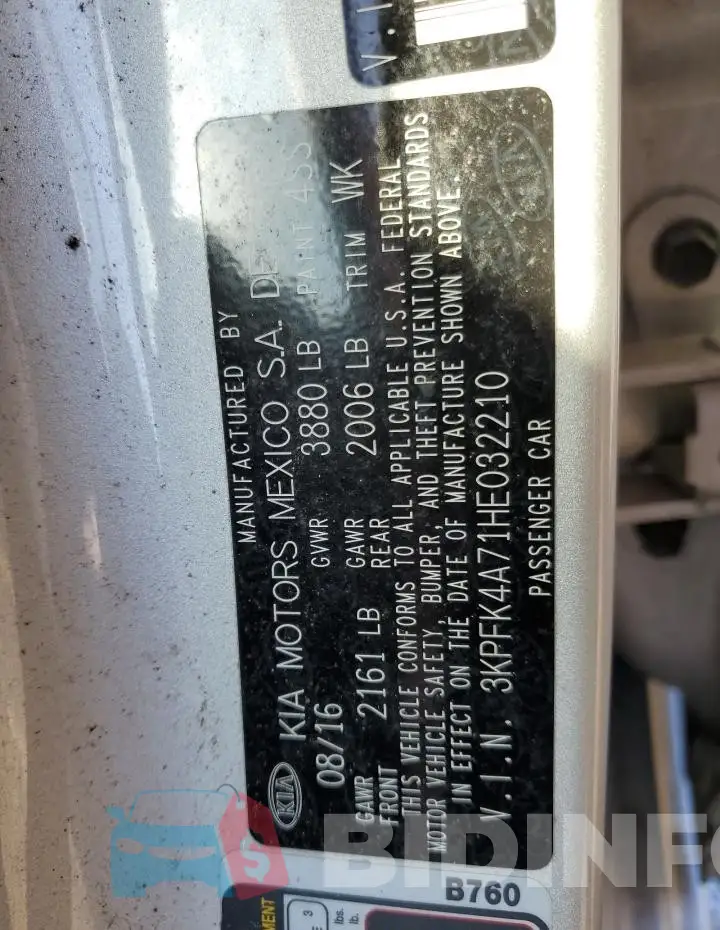 3KPFK4A71HE032210 Photo# 12