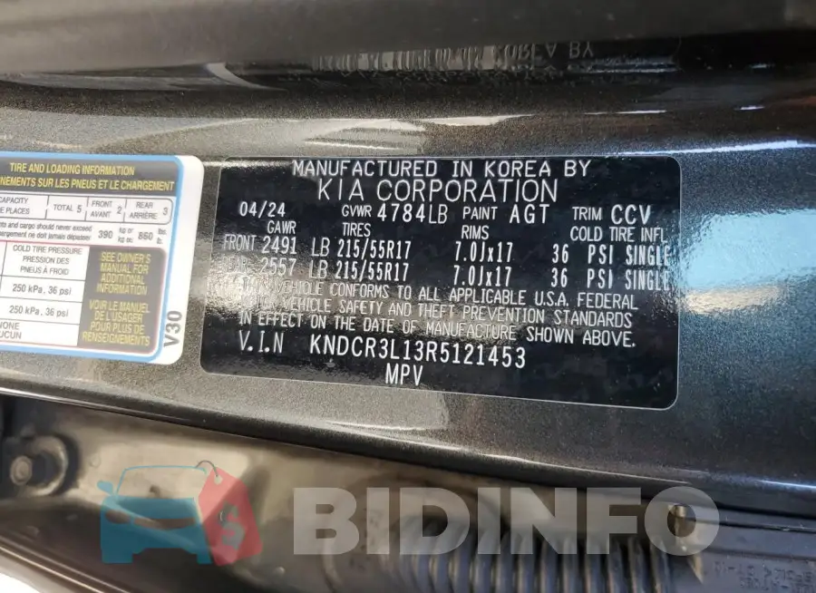 KNDCR3L13R5121453 Photo# 13
