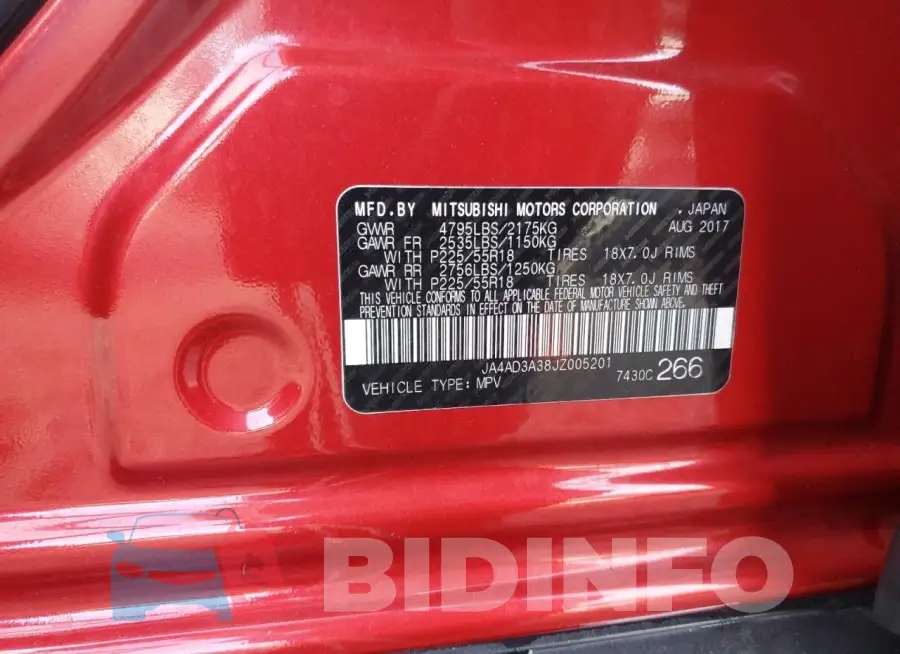 JA4AD3A38JZ005201 Photo# 13
