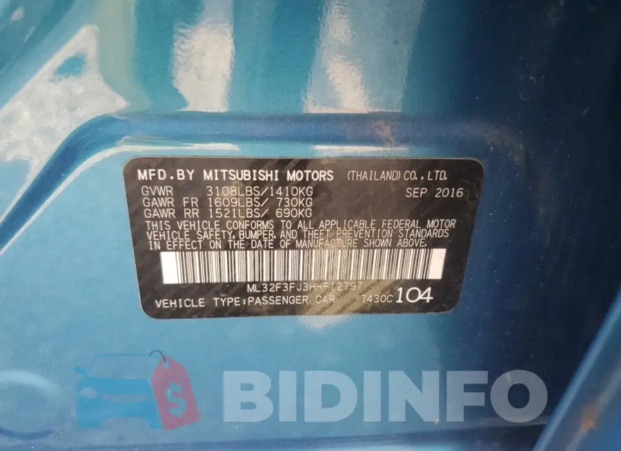 ML32F3FJ3HHF12797 Photo# 12