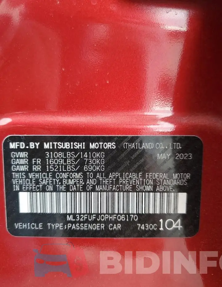 ML32FUFJ0PHF06170 Photo# 12