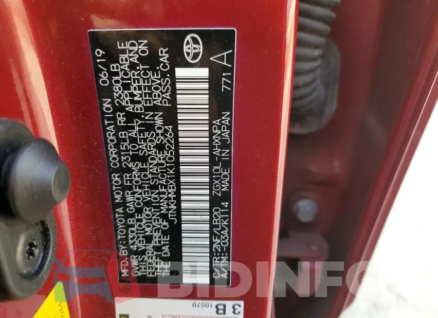 JTNKHMBX1K1052264 Photo# 14