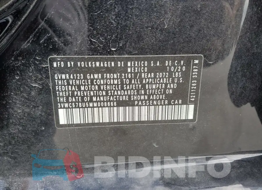 3VWC57BU5MM008666 Photo# 12