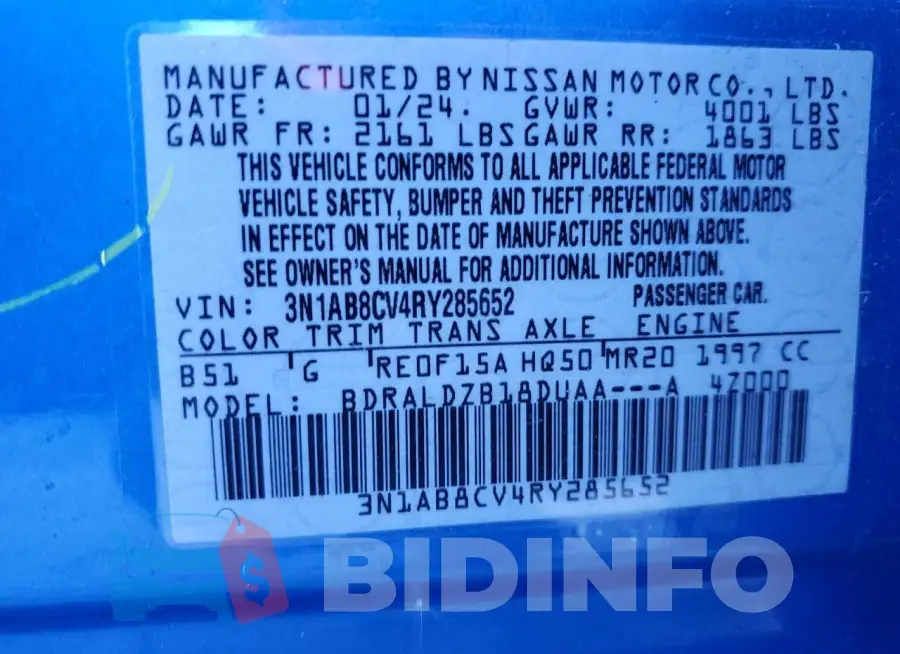 3N1AB8CV4RY285652 Photo# 12