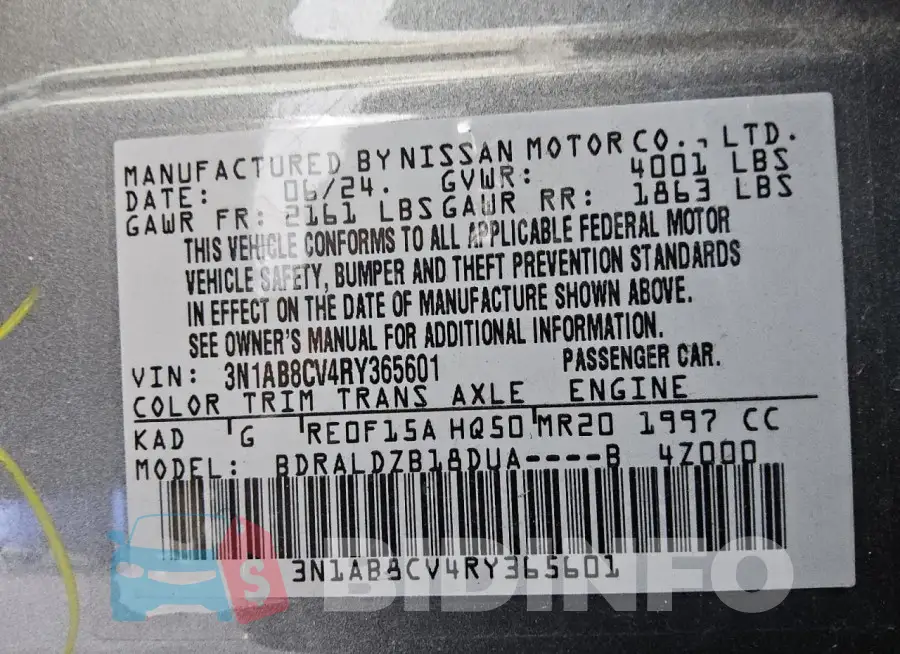 3N1AB8CV4RY365601 Photo# 12