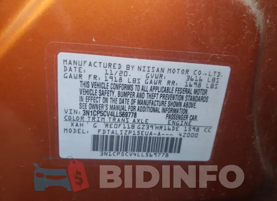 3N1CP5CV4LL569778 Photo# 12
