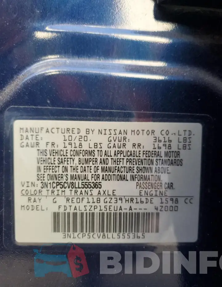 3N1CP5CV8LL555365 Photo# 13