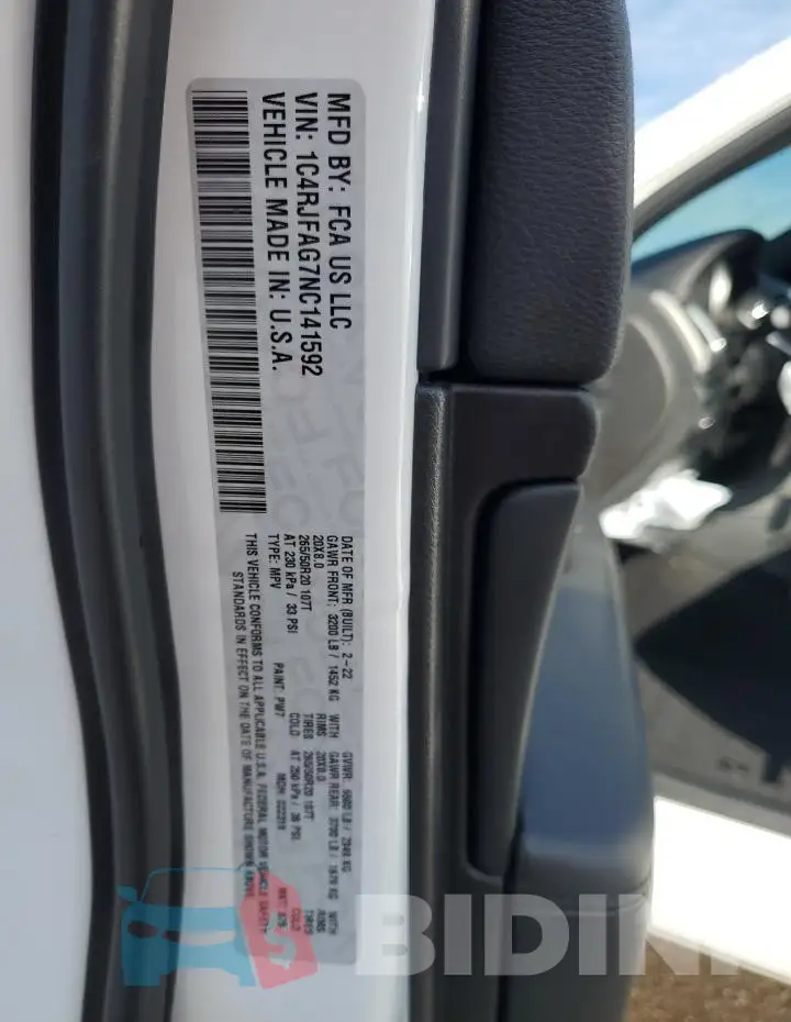 1C4RJFAG7NC141592 Photo# 13