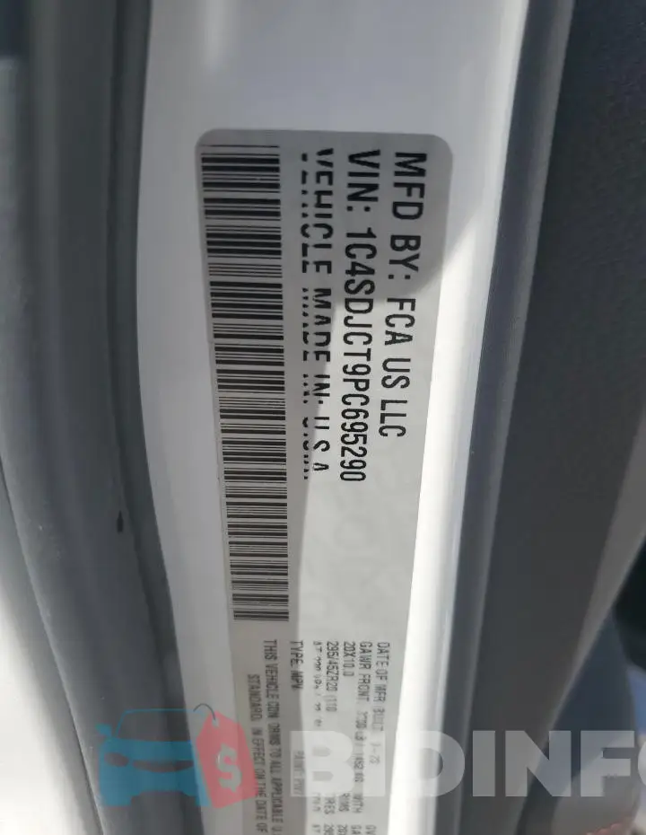 1C4SDJCT9PC695290 Photo# 13