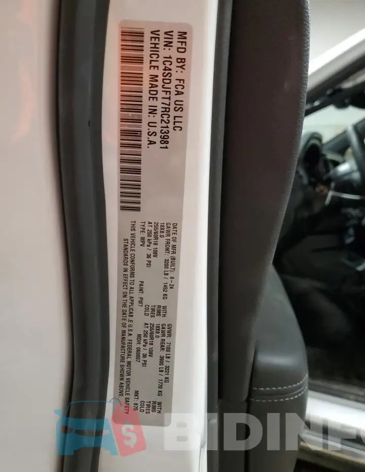1C4SDJFT7RC213981 Photo# 13