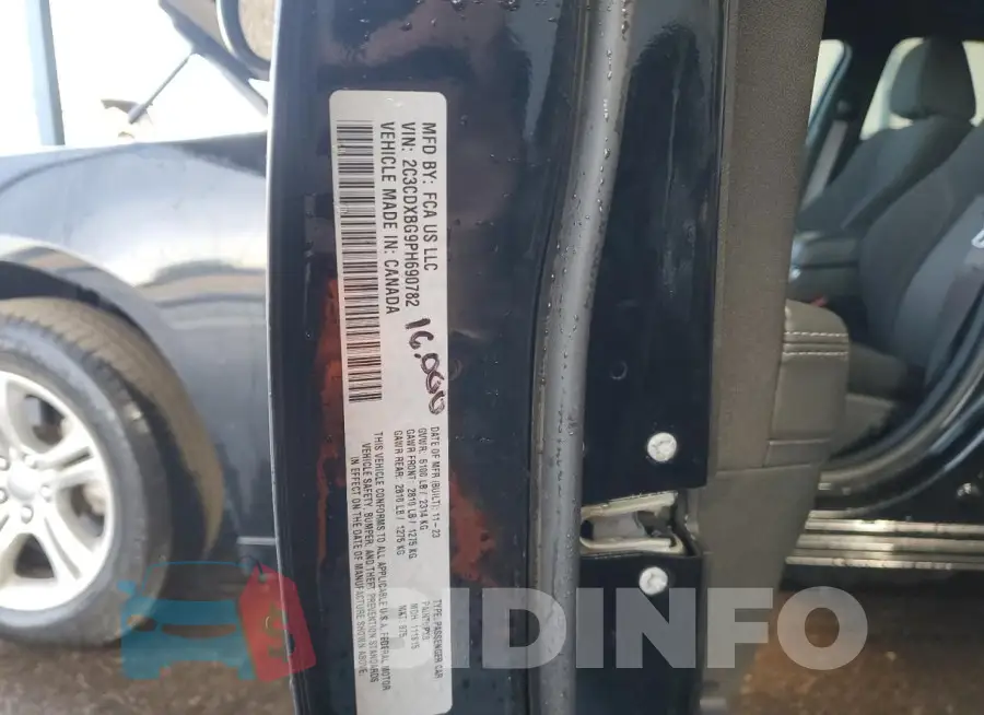 2C3CDXBG9PH690782 Photo# 13