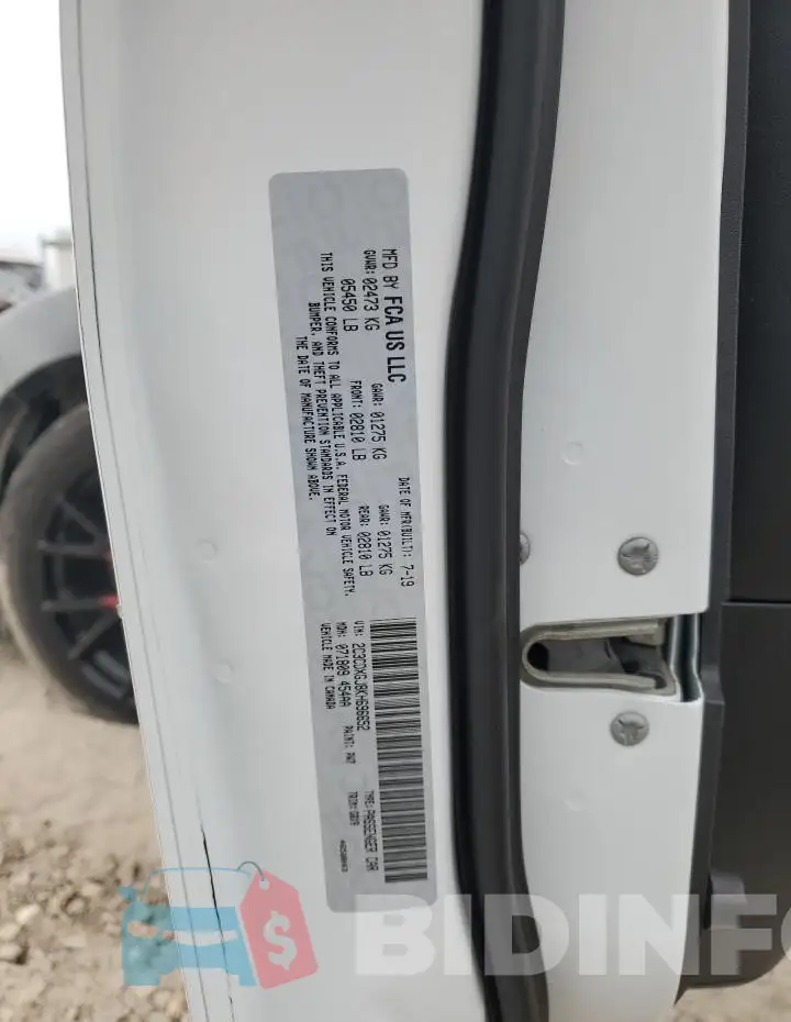 2C3CDXGJ8KH696652 Photo# 13