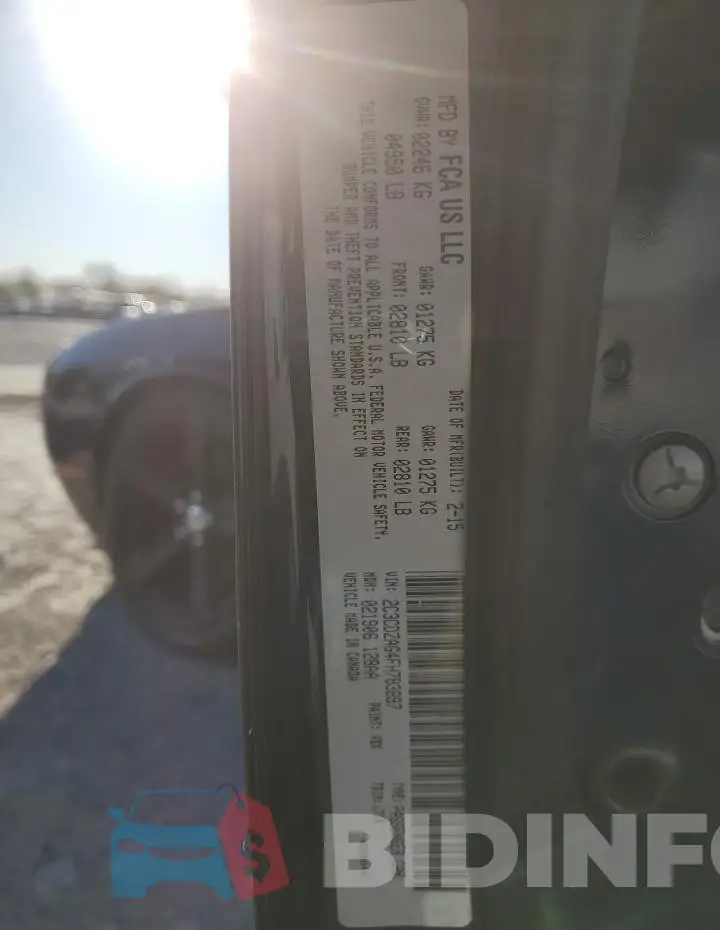 2C3CDZAG4FH783897 Photo# 13