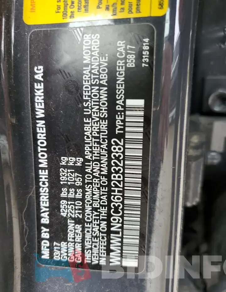 WMWLN9C36H2B32382 Photo# 12