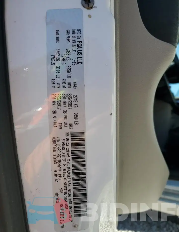 2C4RC1AG1FR675404 Photo# 13