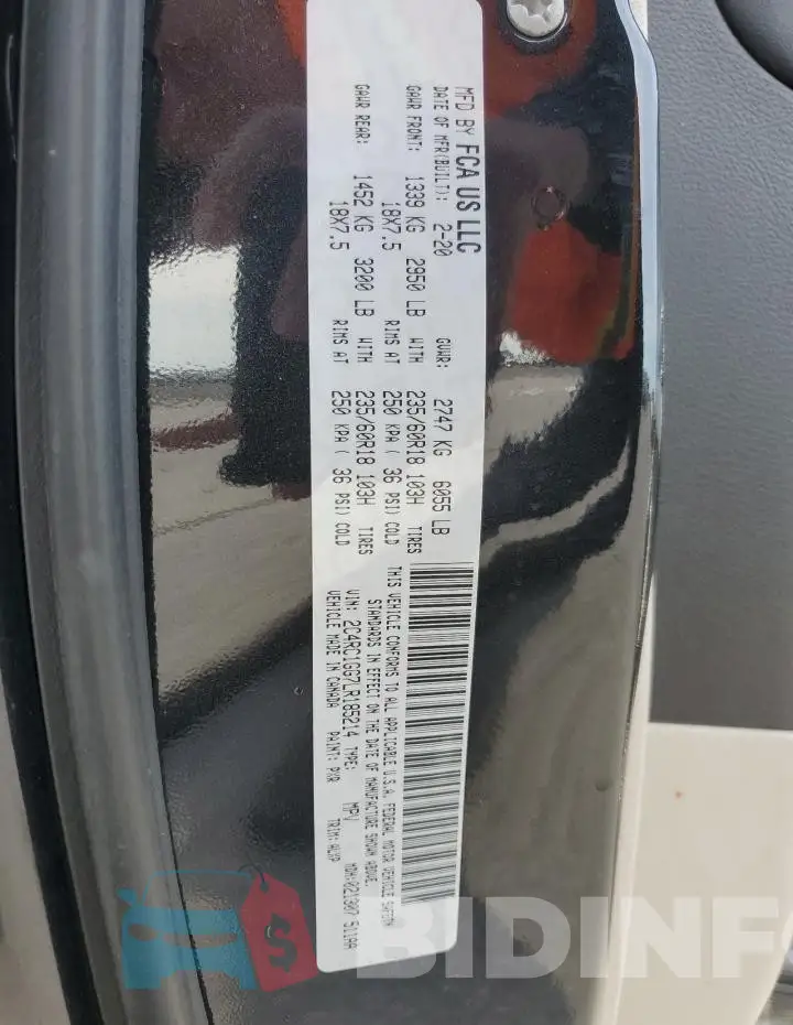2C4RC1GG7LR185214 Photo# 13