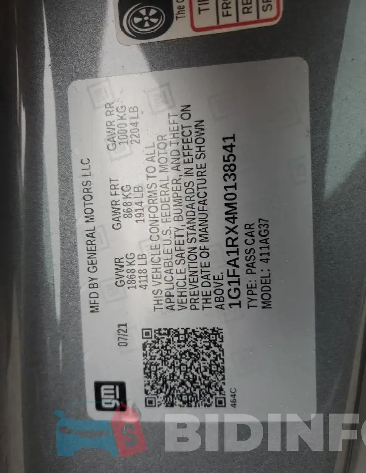 1G1FA1RX4M0138541 Photo# 12