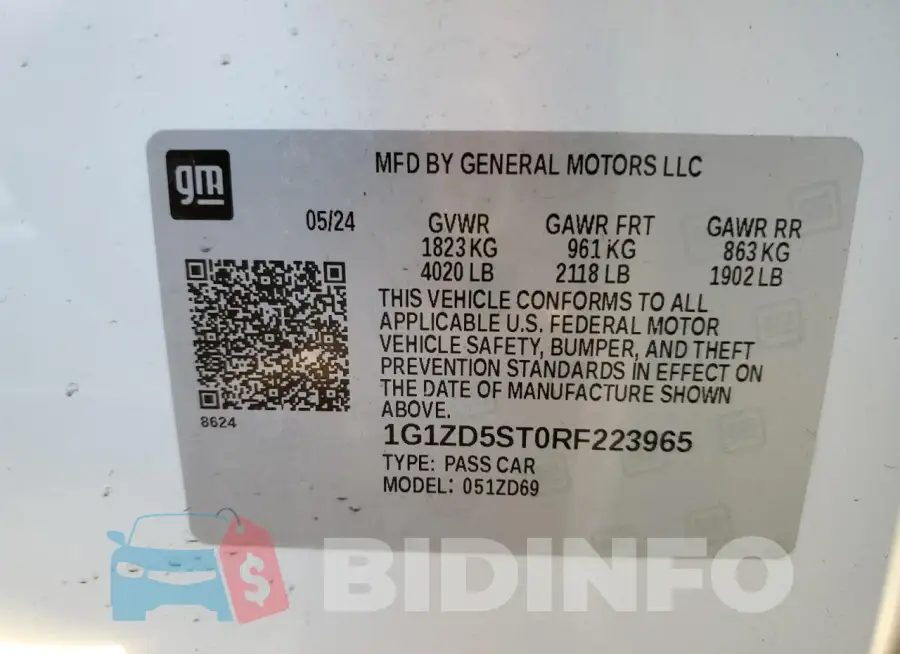 1G1ZD5ST0RF223965 Photo# 12