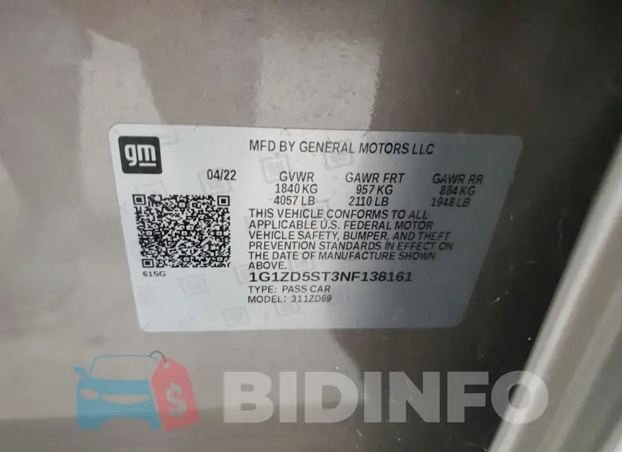 1G1ZD5ST3NF138161 Photo# 12