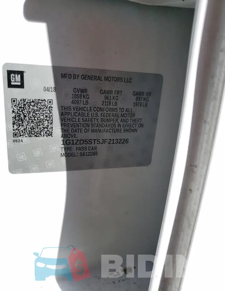 1G1ZD5ST5JF213226 Photo# 12