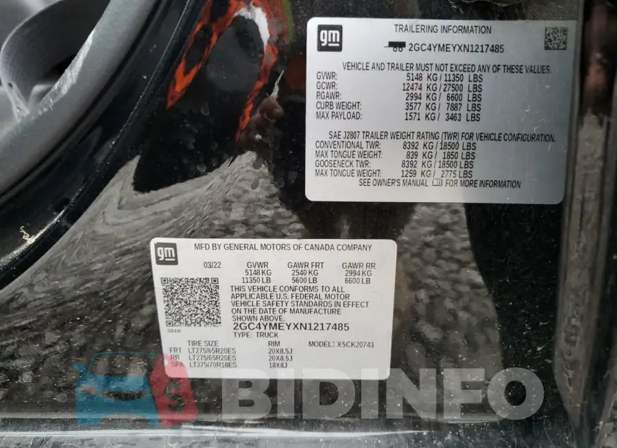 2GC4YMEYXN1217485 Photo# 13