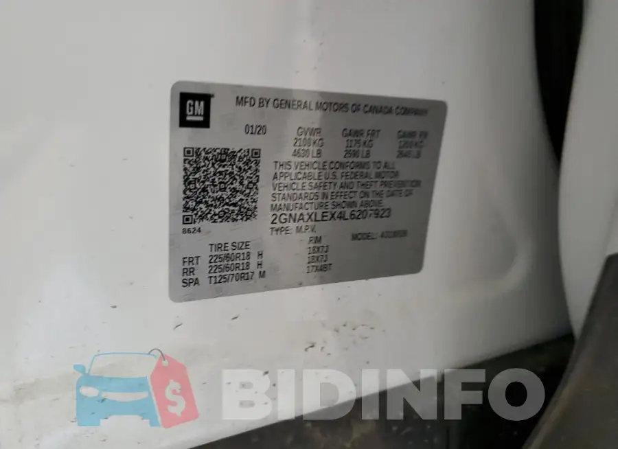 2GNAXLEX4L6207923 Photo# 13