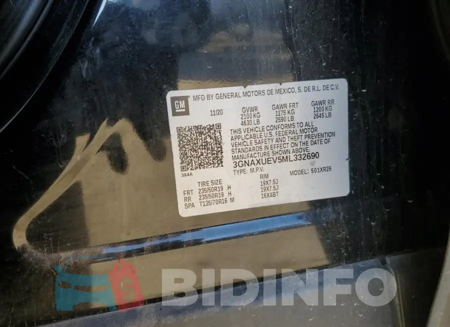 3GNAXUEV5ML332690 Photo# 12