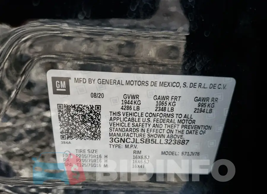 3GNCJLSB5LL323887 Photo# 13