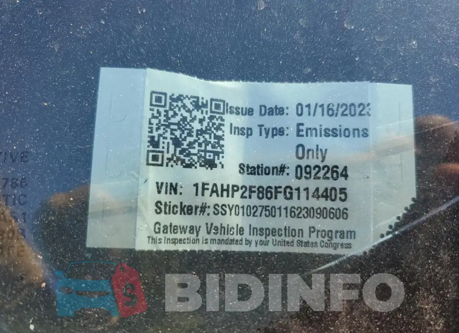 1FAHP2F86FG114405 Photo# 12