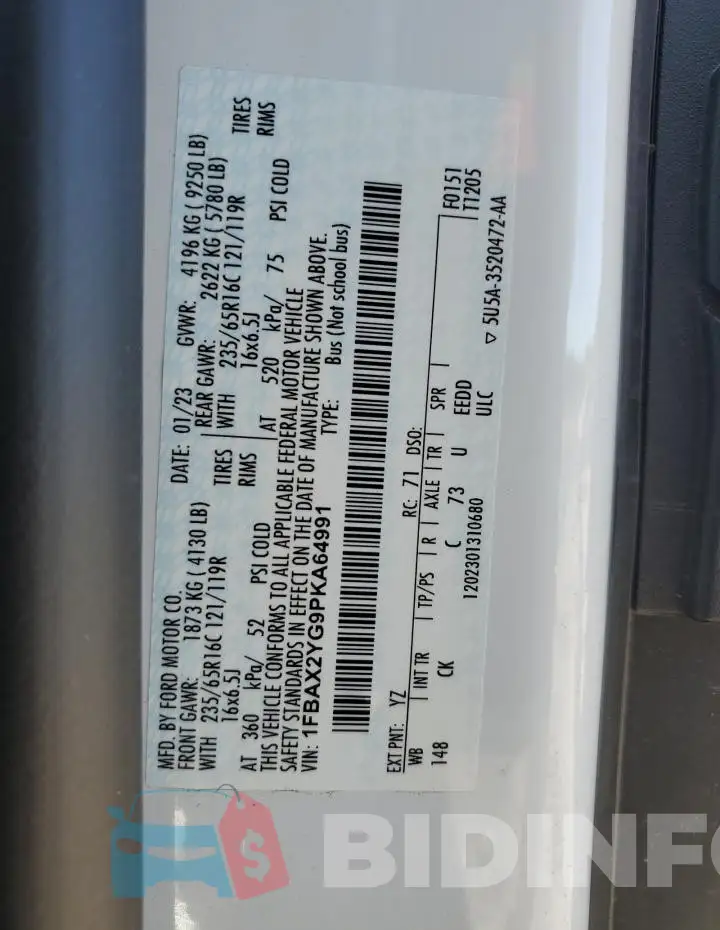 1FBAX2YG9PKA64991 Photo# 14