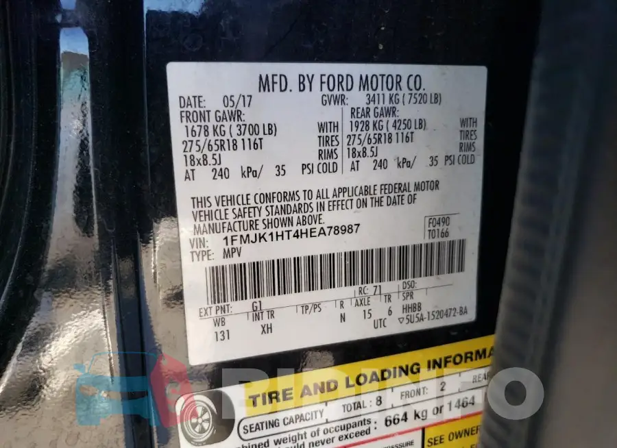 1FMJK1HT4HEA78987 Photo# 12
