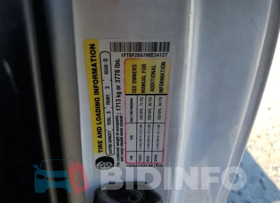 1FTBF2B67HEE34127 Photo# 12