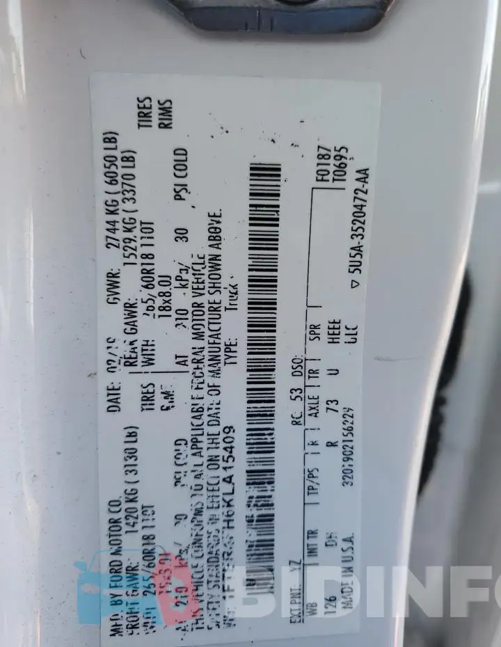 1FTER4FH6KLA15409 Photo# 12
