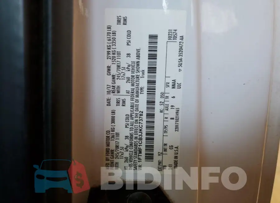 1FTMF1CB3JKC73782 Photo# 12