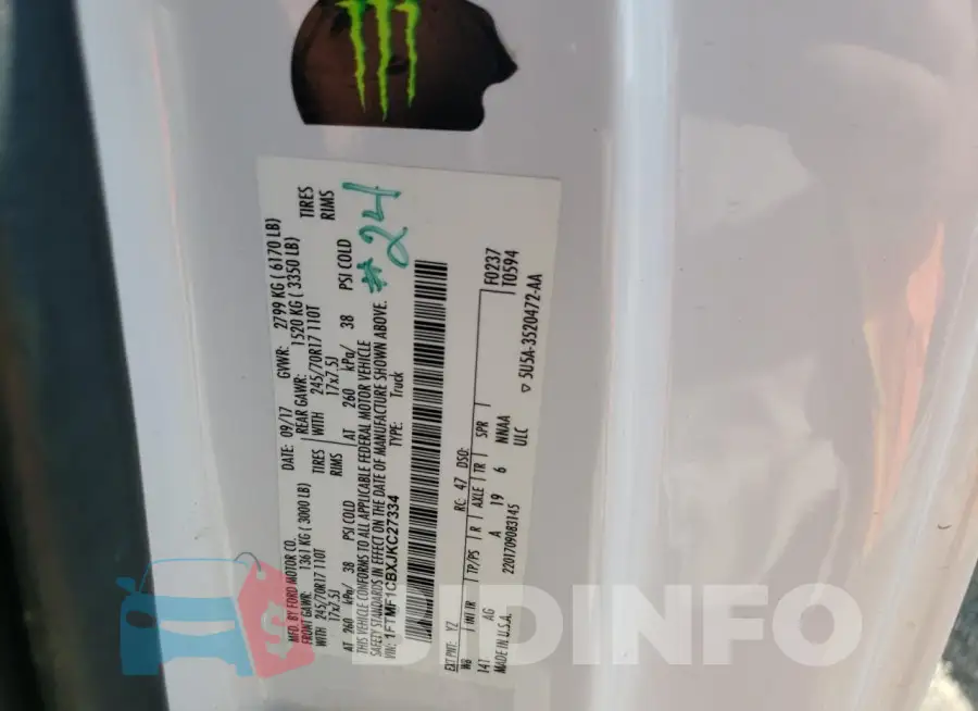 1FTMF1CBXJKC27334 Photo# 12