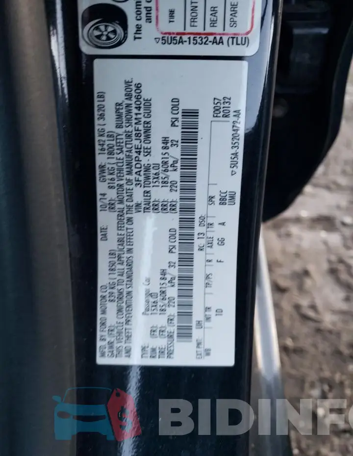 3FADP4EJ8FM140606 Photo# 12