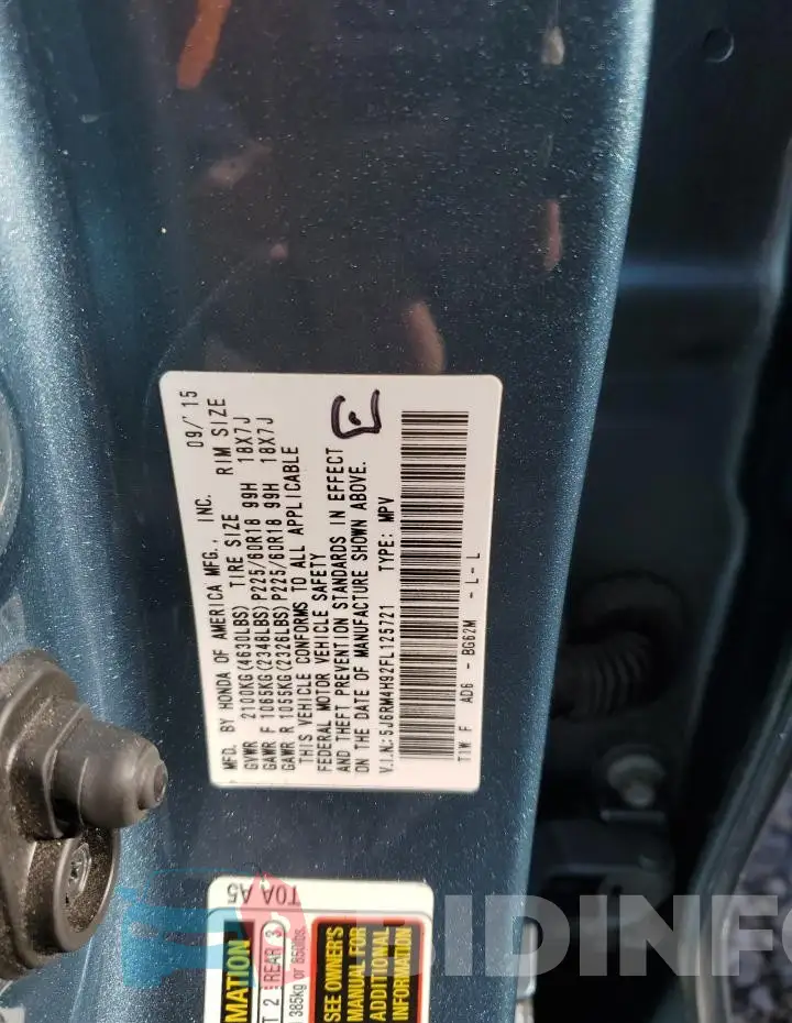 5J6RM4H92FL125721 Photo# 13