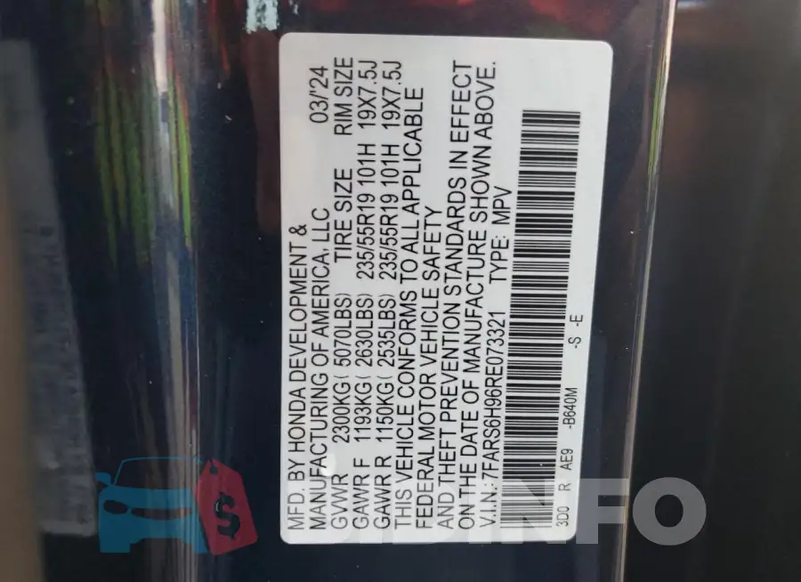 7FARS6H96RE073321 Photo# 14