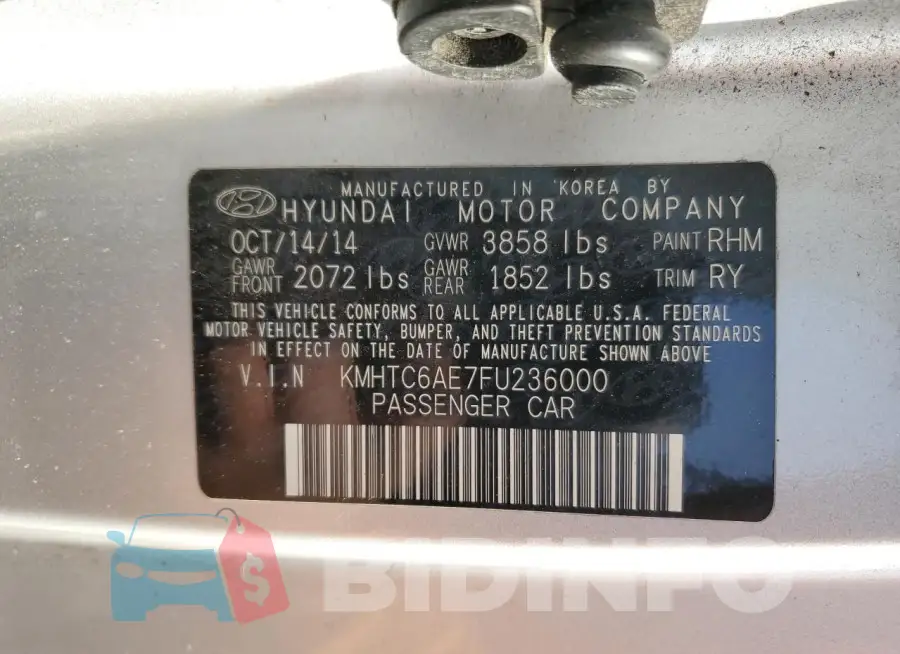 KMHTC6AE7FU236000 Photo# 12