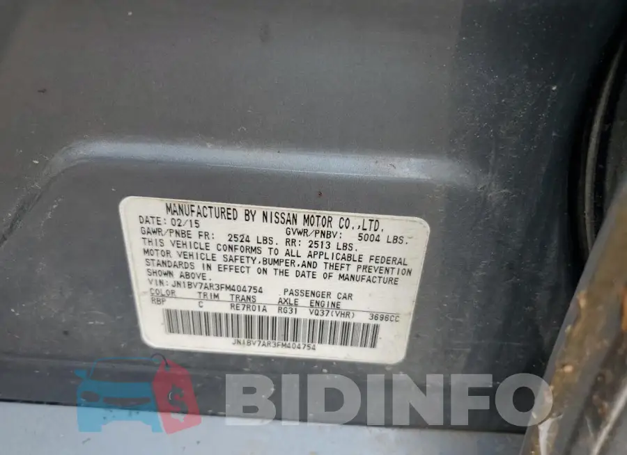 JN1BV7AR3FM404754 Photo# 12